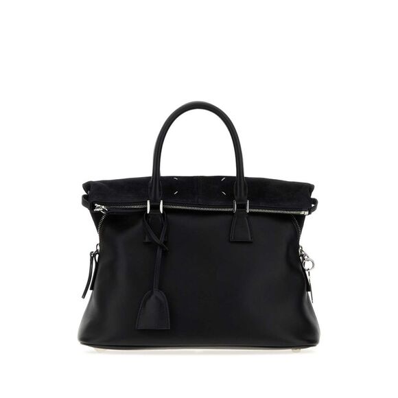 MAISON MARGIELA Handbags - Maison Margiela Women Black Leather Medium 5Ac Soft Handbag